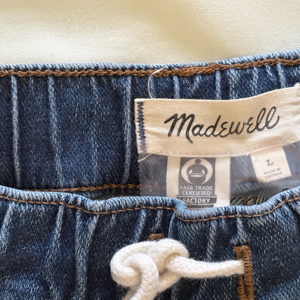 Madewell Drawstring Jeans with Cargo Pockets
